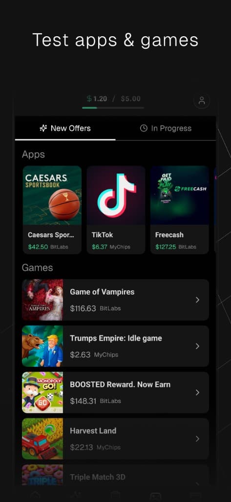Test apps and digital products
